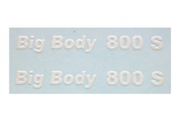 Typenbeschriftung "Big Body 800S" im Satz